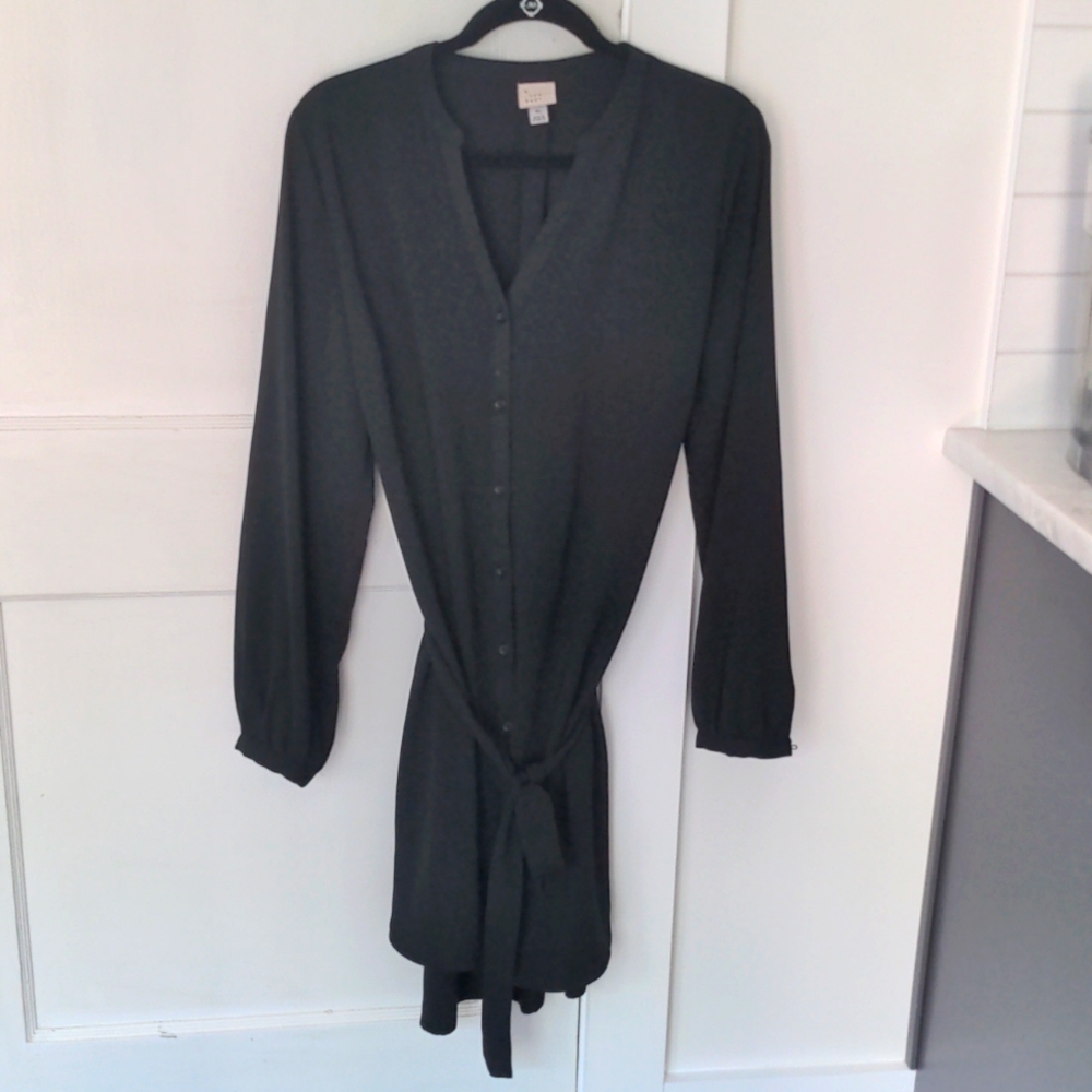 A new day Black Button Down Dress or Oversized Top